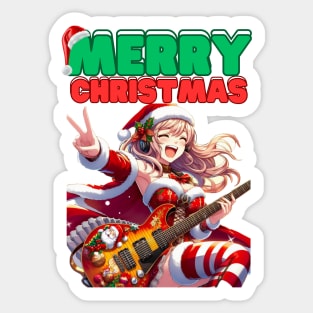 Kawaii, Anime Girl, Christmas, Merry Christmas | Catsie Cat Sticker